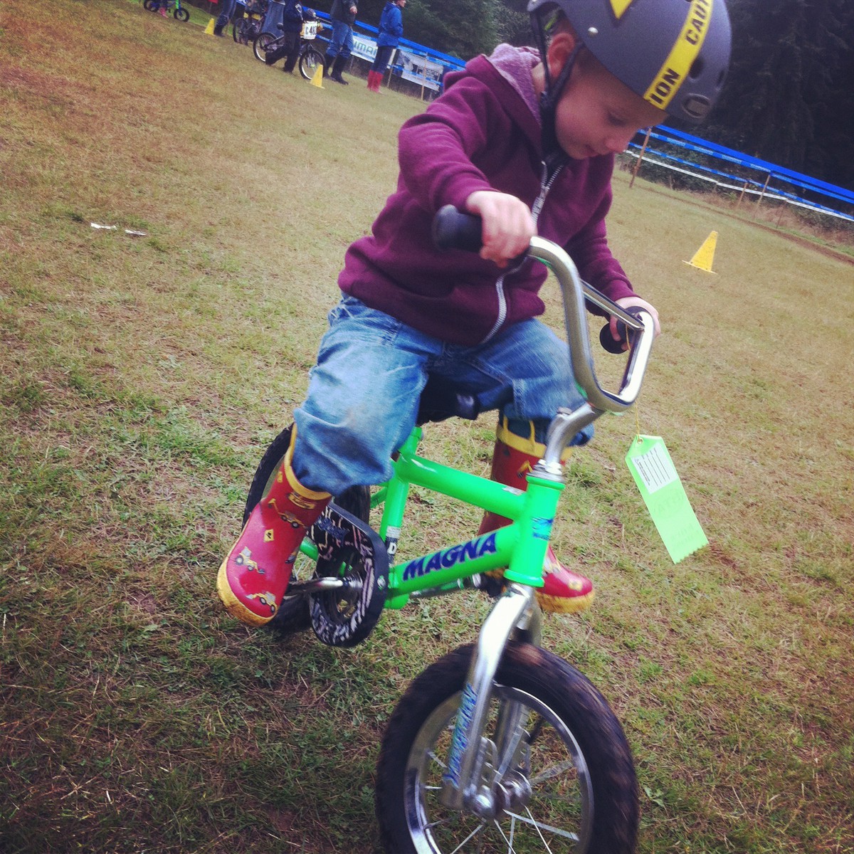 Orion with his Kiddie Kross ribbon, 2011