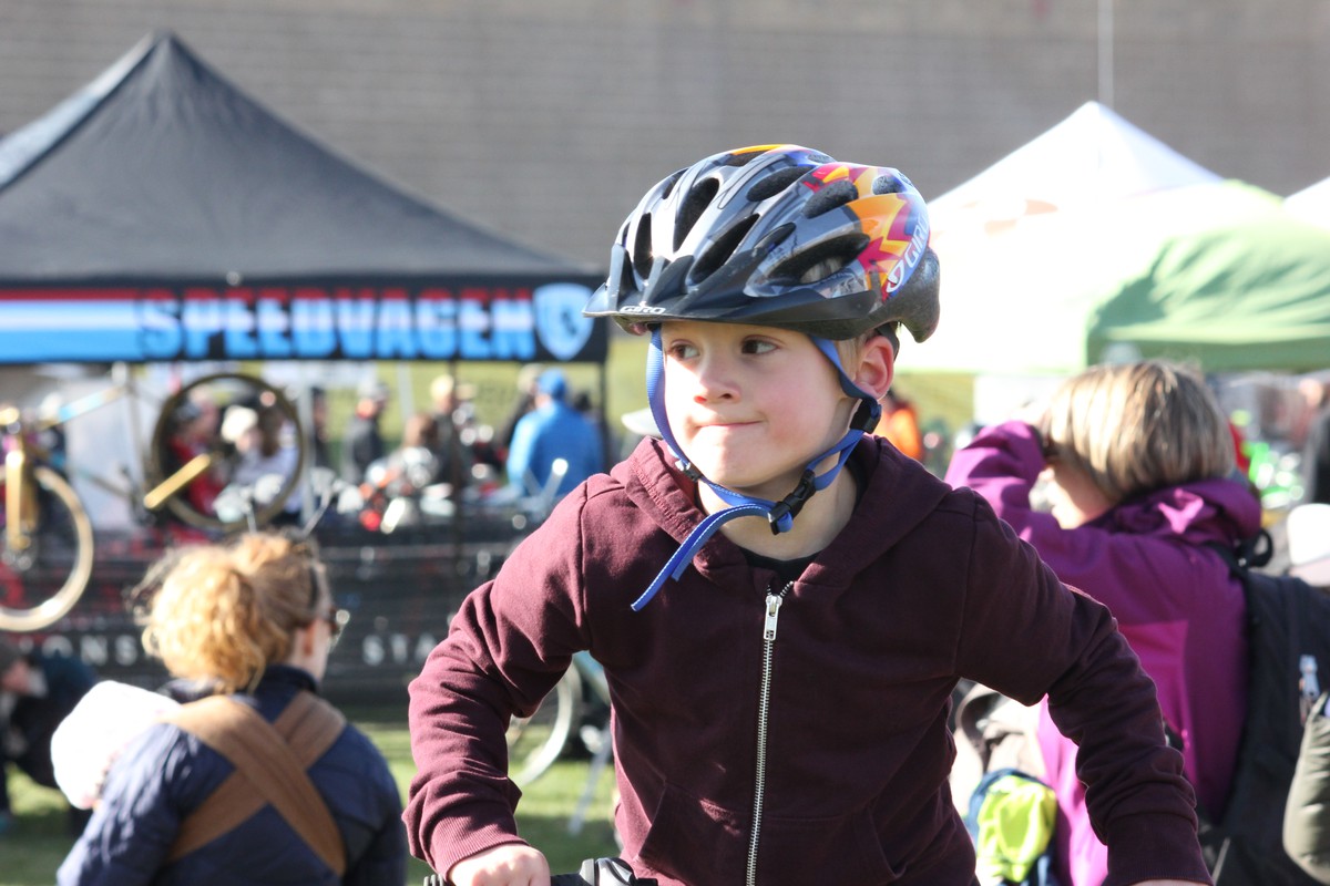 2013: Orion on his bike in the tent fiesta