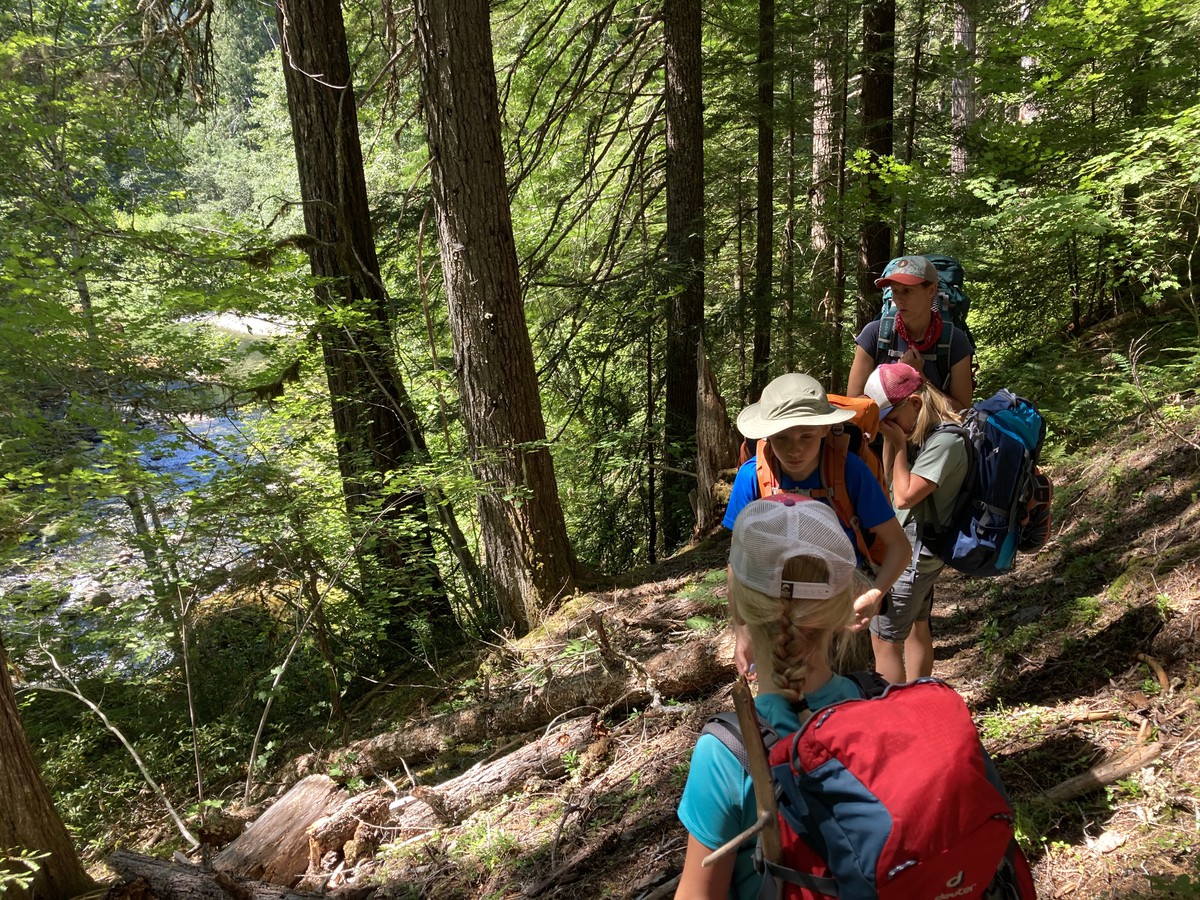 Elk Lake Creek, a beautiful opal color