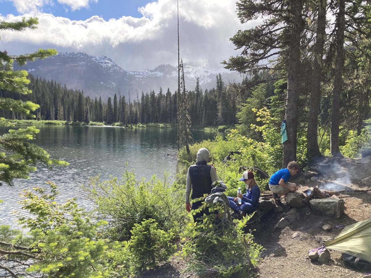 Storm rolling into Pete Lake