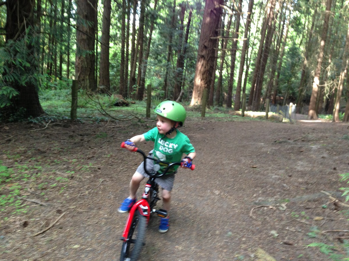 Trail riding in Gabriel Park