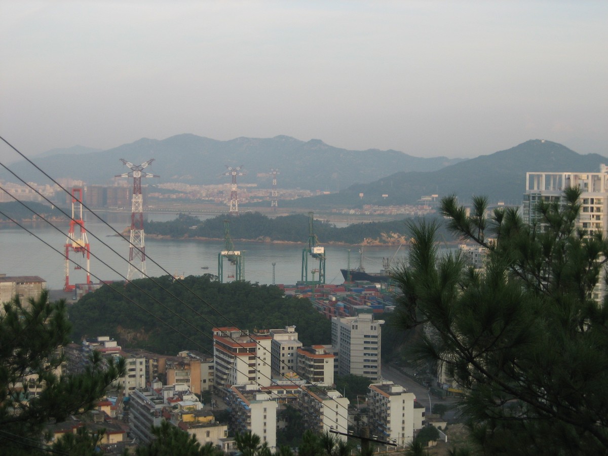 View toward the port from Huweishan