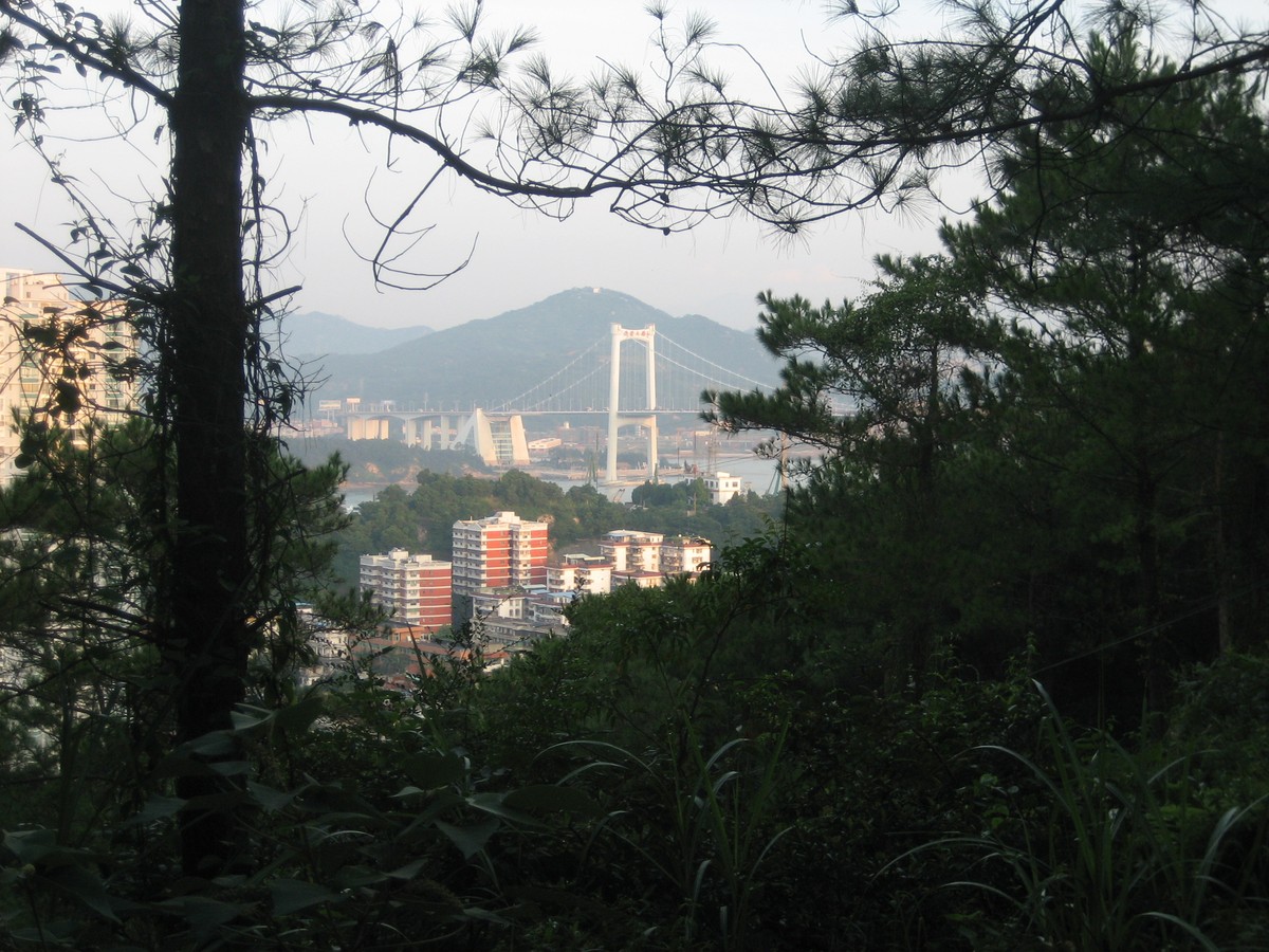 View toward Haicang bridge from Huweishan