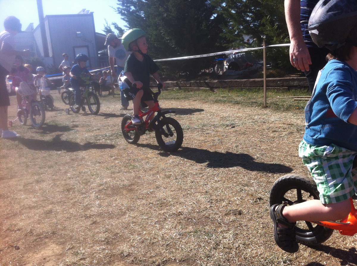 Orion on his first pedal bike, 2012