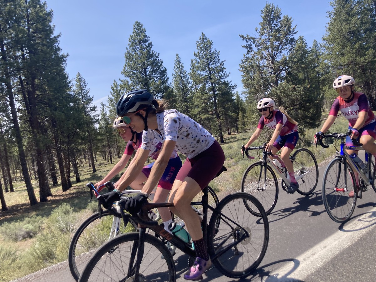 Janel Spilker riding with VALKYR juniors