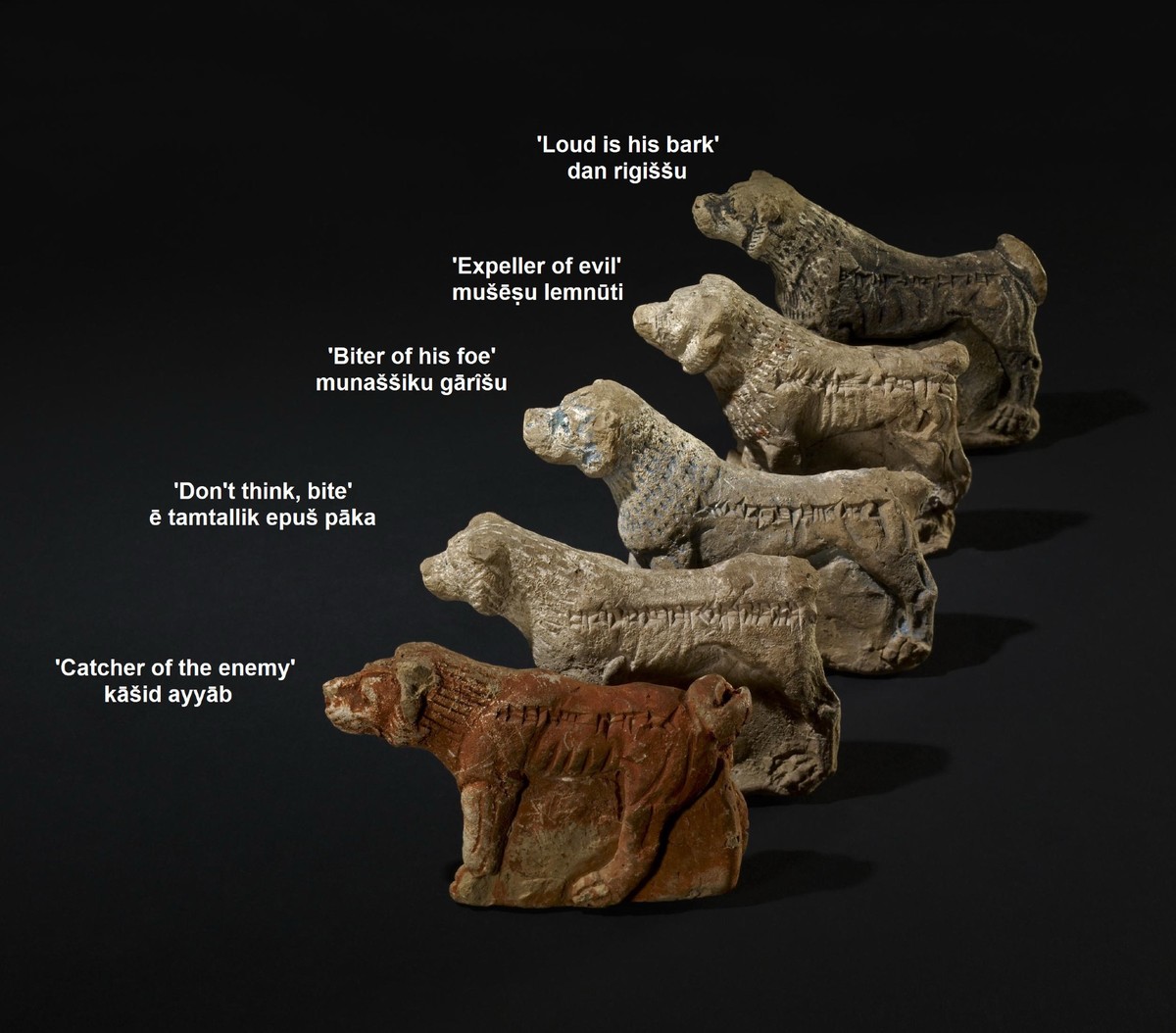 Dog effigies from Assyria ca 3500 BCE