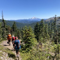 view toward Mt. Jefferson in the Bull of the Woods Wilderness