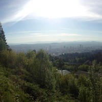 Panorama of downtown/inner portland taken from Pittock Mansion