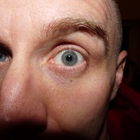 Closeup of a man’s eye